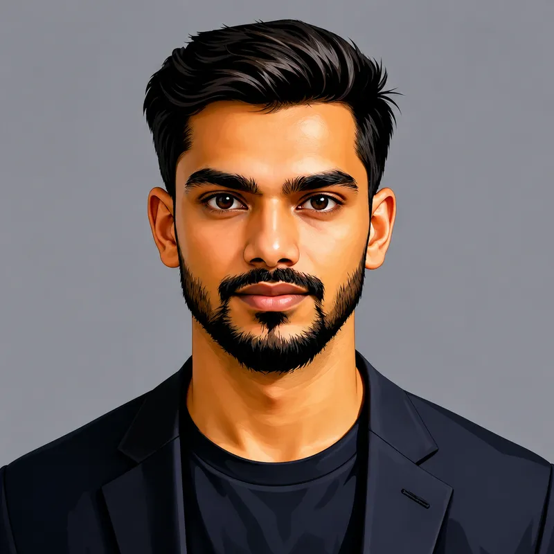 Illustrated portrait of Roshan Sahani